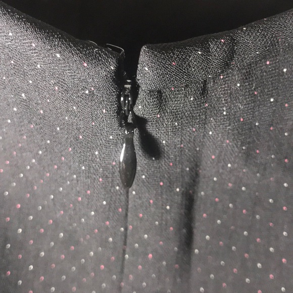 Le Suit Petite size 4P Skirt white and red dots - Picture 6 of 8